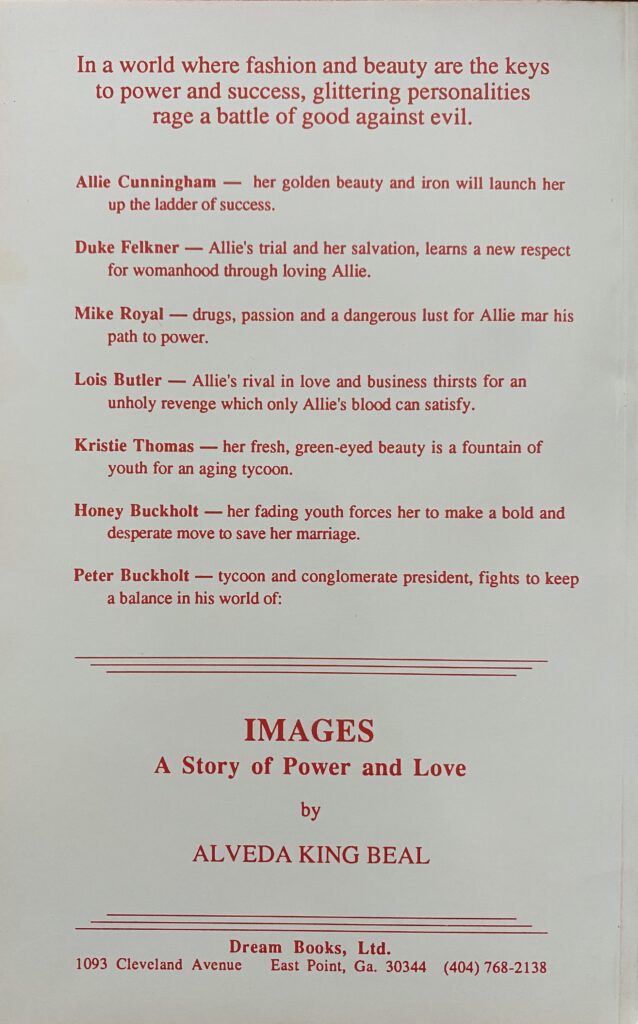 Images - The Novel - Back